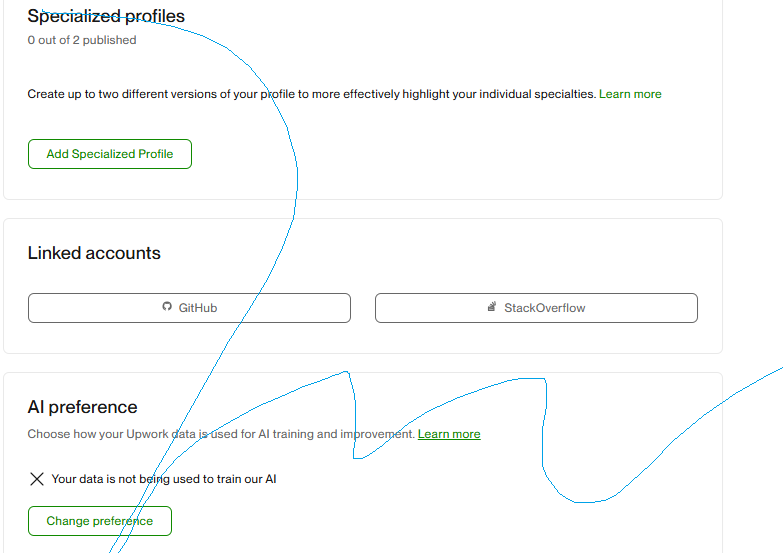 Upworkの画面