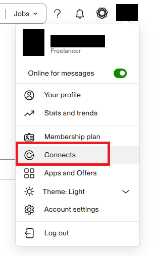 Upworkのスクリーンショット