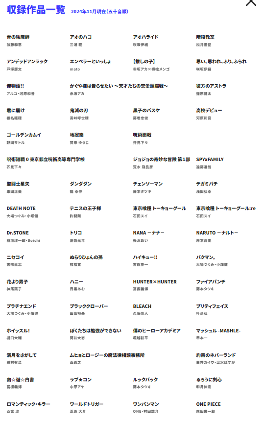 Langakuの対象作品